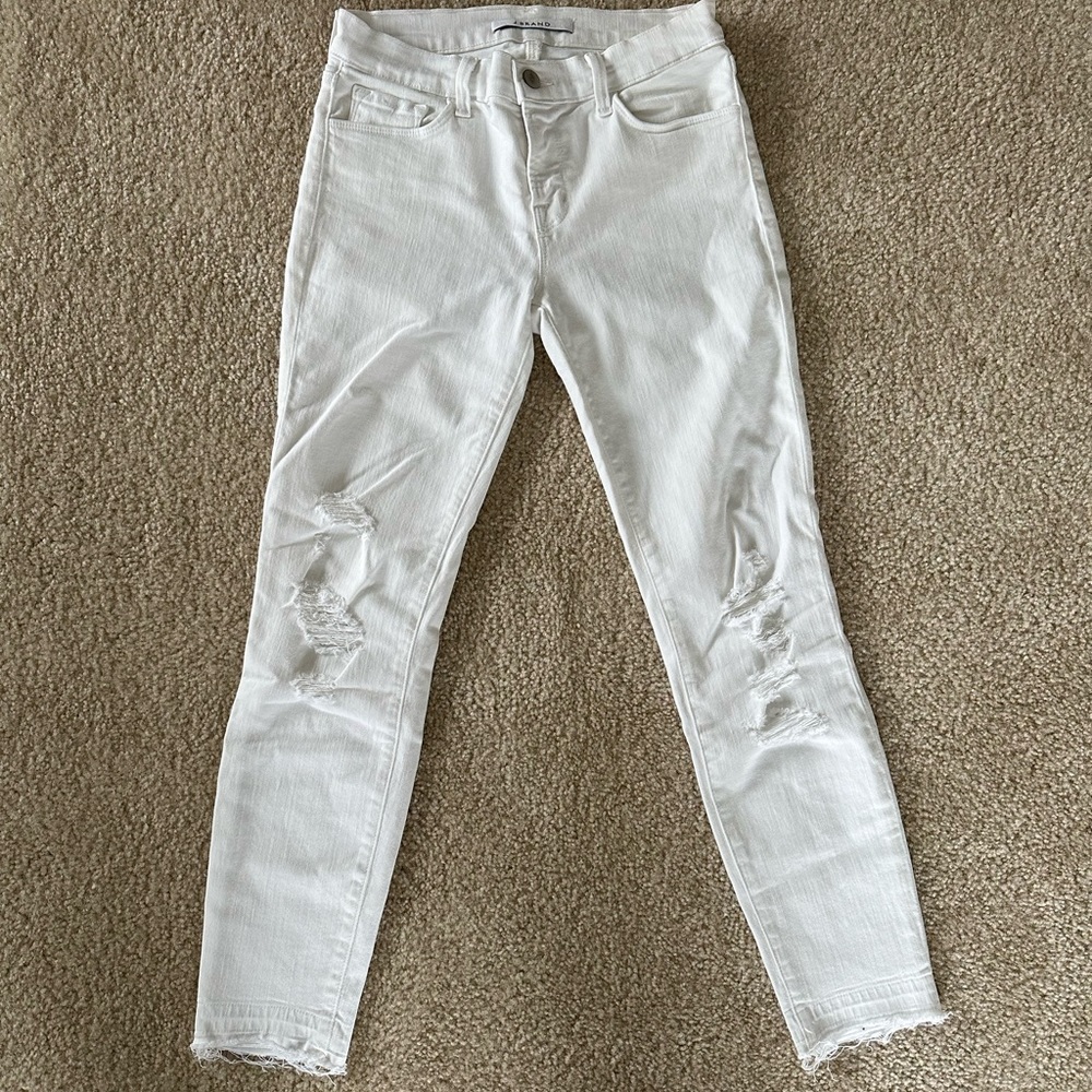 J. Brand Low Rise Ankle Skinny Jeans in Demented